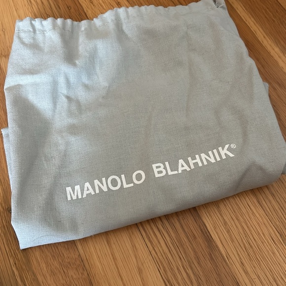 Manolo Blahnik black satin Carolyne slingback heels size 40.5 - Picture 7 of 7